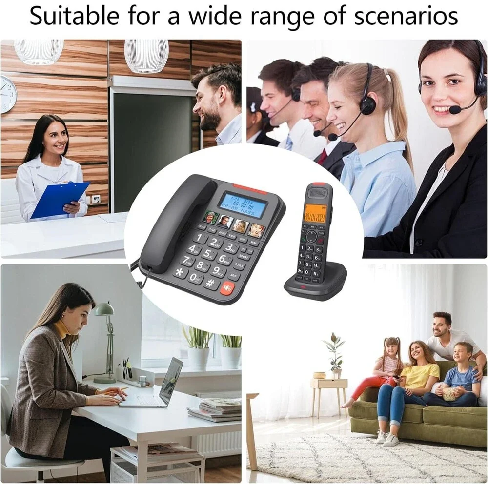 Corded Telephone with Speakerphone and Hearings Aid Compatibility GAPs